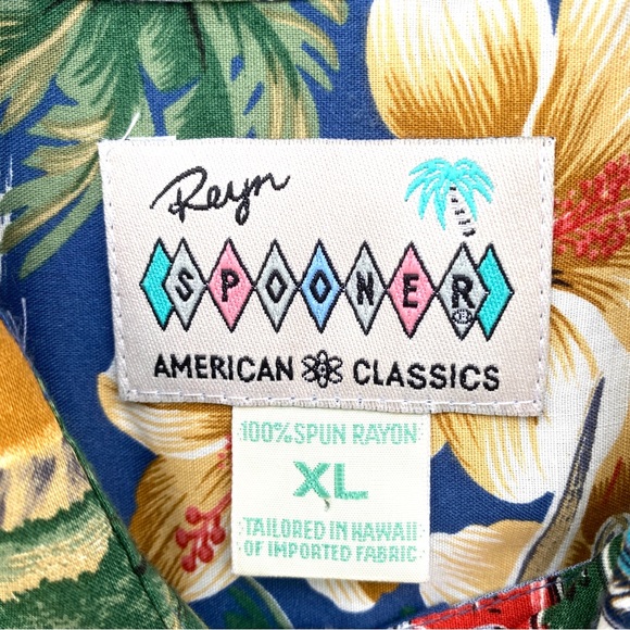 REYN Spooner Hawaiian shirt vintage cars print nomad belair hot rod 50s Chevy - Picture 9 of 9